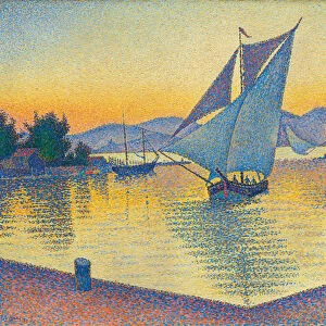 Le Port au soleil couchant, Opus 236 (Saint-Tropez), 1892 (oil on canvas)