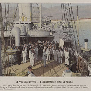 Le Vaguemestre, Distribution des Lettres (coloured photo)