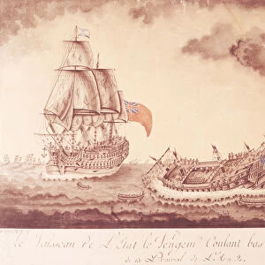 Le Vengeur du Peuple Sinking at the Battle of Ouessant, 1st June 1794