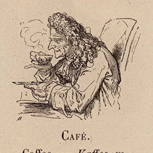 Le Vocabulaire Illustre: Cafe; Coffee; Kaffee (engraving)