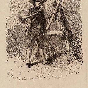 Le Vocabulaire Illustre: Cor (de chasse); Hunting-horn; Jagdhorn (engraving)