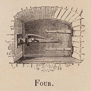 Le Vocabulaire Illustre: Four; Oven; Backofen (engraving)