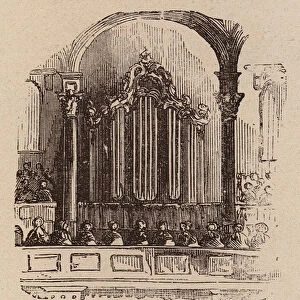 Le Vocabulaire Illustre: Orgue; Organ; Orgel (engraving)