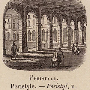 Le Vocabulaire Illustre: Peristyle; Peristyl (engraving)