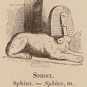 Le Vocabulaire Illustre: Sphinx (engraving)