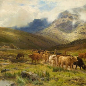 Leaving the Hills, 1896 (oil on canvas)