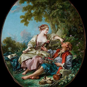 "les sabots"Peinture de Francois Boucher (1703-1770) 1768 Musee des beaux-arts de l Ontario, Toronto