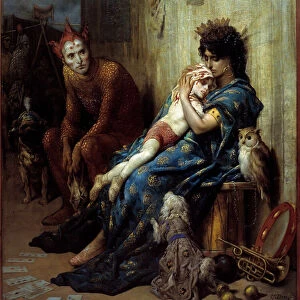Les Saltimbanks Painting by Gustave Dore (1832-1883), 1874 - Clermont Ferrand