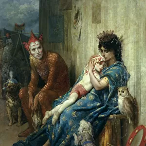 Les Saltimbanques, 1874 (oil on canvas)