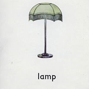 Letter L, lamp (colour litho)