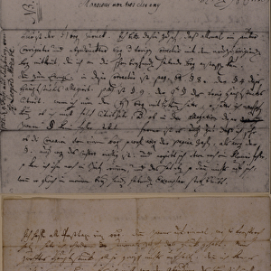 Letter from Leopold Mozart informing J. J. Lotter of the birth of his son, Amadeus Mozart