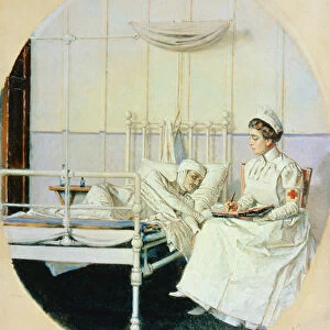 A Letter to Mother, 1901 (oil on canvas)