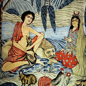 Leyli and Majnoun, 19th century (textile)