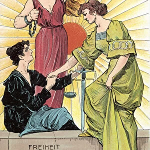 Liberty, equality, fraternity (colour litho)