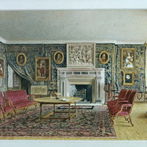 The Library, Hardwick, 1828 (w / c on paper)