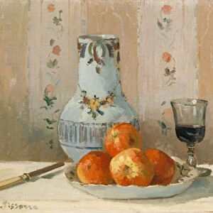 Still Life with Apples and Pitcher, 1872 (oil on canvas)