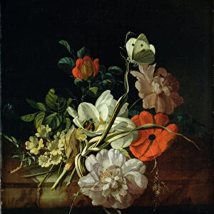 Still Life with Flowers (oil on canvas)
