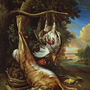 Still life of game (oil on canvas)