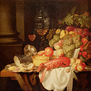 Still Life with Lobster (oil on canvas)