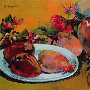 Still Life with Mangos (oil on canvas)