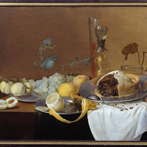 Still Life with Pate Painting by Cornelis de Heem (1631-1695) 17th century Nantes