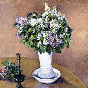 Still Life with a Vase of Lilac, 1883 (oil on canvas)