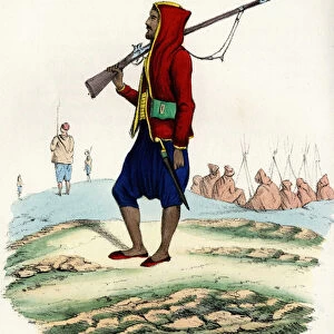 Light infantry of Emir Abd-el-Kader, resistance of the French army of Africa during