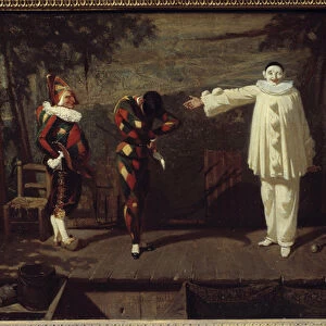 Like the Arte: "Parade"Pierrot presents to the assembly his