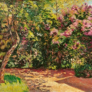 Lilac, the Artists Garden (oil on canvas)