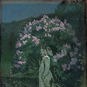 The Lilac Bush, 1881 (oil on canvas)