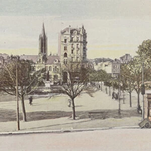 Limoges, Place Jourdan (colour photo)