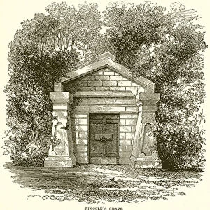 Lincolns Grave (engraving)