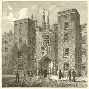 Lincolns Inn Gate, Chancery Lane (engraving)
