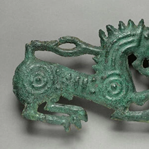 Lion Plaque, 1000-500 BC (bronze, repousse)