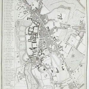 A lithographic map of Cambridge