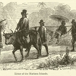 Litter of the Mariana Islands (engraving)