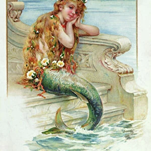 Little Mermaid, by Hans Christian Andersen (1805-75) (colour litho)