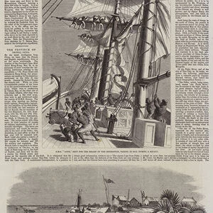 The Livingstone Expedition in Africa (engraving)