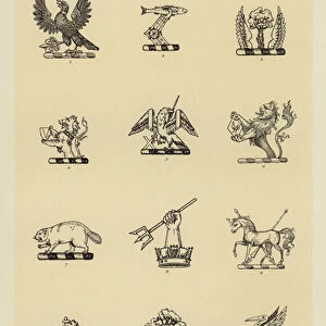 llustration for Fairbairns Book of Crests (engraving)