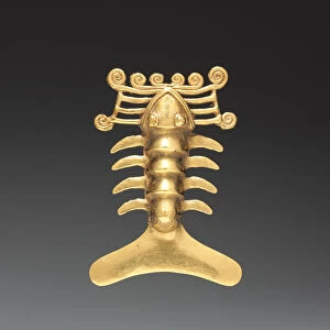 Lobster Pendant, c. 1000-1500 (cast gold)
