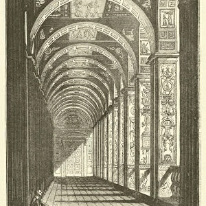 Loge de Raphael au Vatican (engraving)