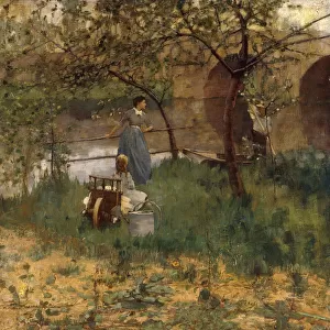 On the Loing, 1884 (oil on canvas)