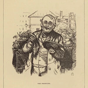 London People, Covent Garden Market: The Producer (engraving)