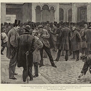 The London Stock Exchange, the American Market (engraving)