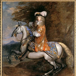 Lord William Cavendish, later 4th Earl and 1st Duke of Devonshire on horseback