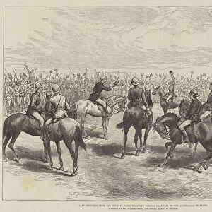 Lord Wolseley bidding Farewell to the Australian Infantry (engraving)