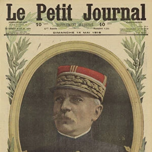 Louis Ernest de Maud huy, French general in command of 15 Corps, World War I, 1916 (colour litho)
