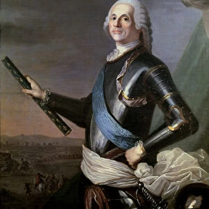 Louis Francois Armand Vignerot du Plessis (1696-1788) Duke of Richelieu (oil on canvas)