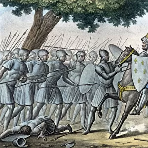 Louis VI, known as "the Gros"(1081 - 1137), in the battle of Brenneville