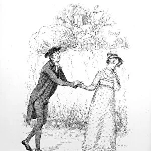 So much love and eloquence, illustration from Pride & Prejudice by Jane Austen